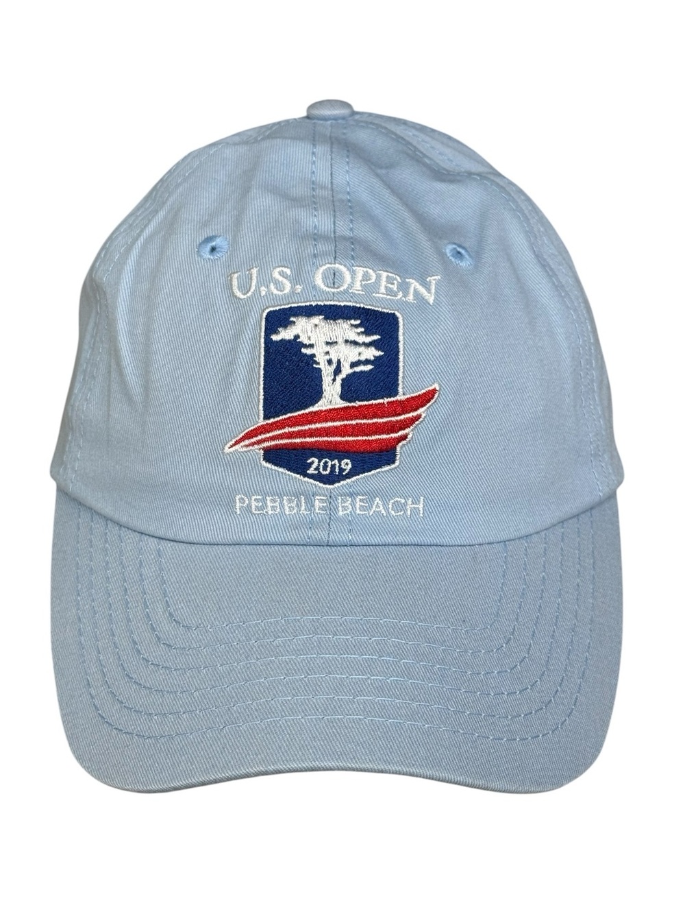 New 2019 US Open Pebble Beach USGA Member Blue Red PGA Strapback Golf Hat Cap